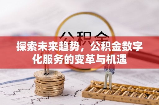 嵩明探索未来趋势，公积金数字化服务的变革与机遇