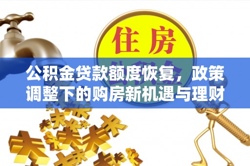嵩明公积金贷款额度恢复，政策调整下的购房新机遇与理财规划