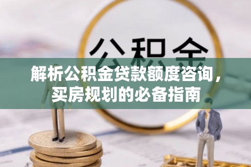 嵩明解析公积金贷款额度咨询，买房规划的必备指南