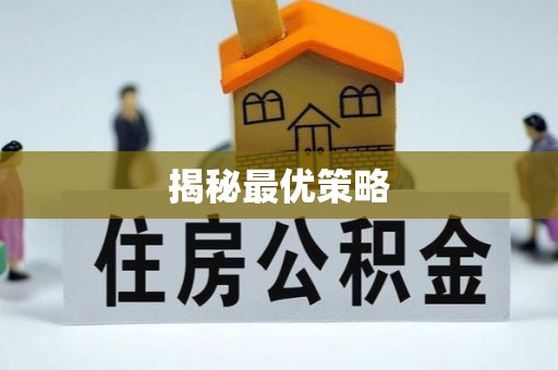 嵩明揭秘最优策略