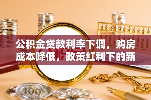 嵩明公积金贷款利率下调，购房成本降低，政策红利下的新机遇