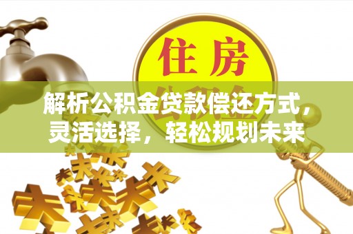 嵩明解析公积金贷款偿还方式，灵活选择，轻松规划未来