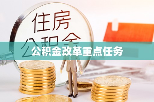 嵩明公积金改革重点任务