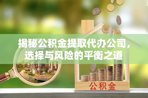 嵩明揭秘公积金提取代办公司，选择与风险的平衡之道
