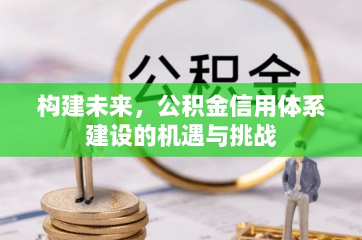 嵩明构建未来，公积金信用体系建设的机遇与挑战