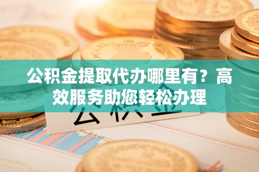 嵩明公积金提取代办哪里有？高效服务助您轻松办理