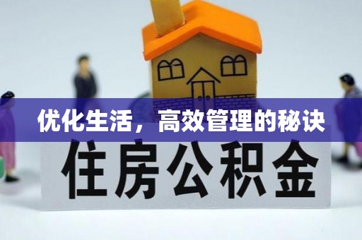 嵩明优化生活，高效管理的秘诀