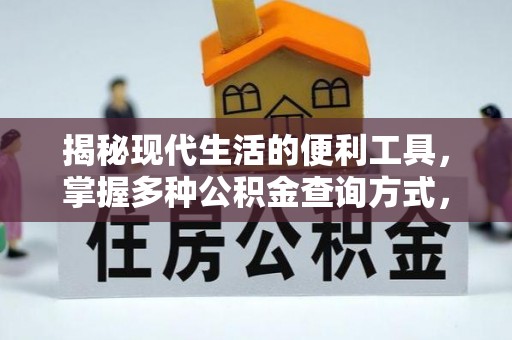嵩明揭秘现代生活的便利工具，掌握多种公积金查询方式，让财富管理更轻松