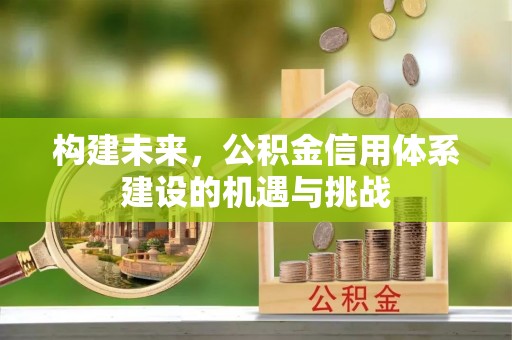 嵩明构建未来，公积金信用体系建设的机遇与挑战