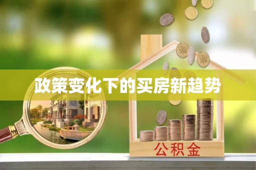 嵩明政策变化下的买房新趋势