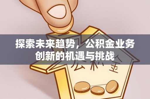嵩明探索未来趋势，公积金业务创新的机遇与挑战