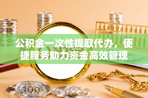 嵩明公积金一次性提取代办，便捷服务助力资金高效管理