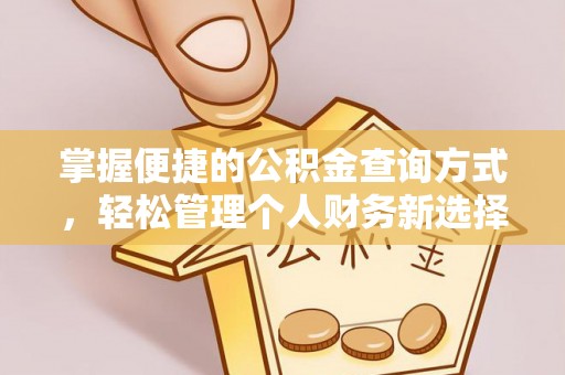 嵩明掌握便捷的公积金查询方式，轻松管理个人财务新选择