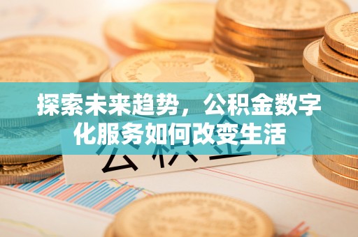 嵩明探索未来趋势，公积金数字化服务如何改变生活