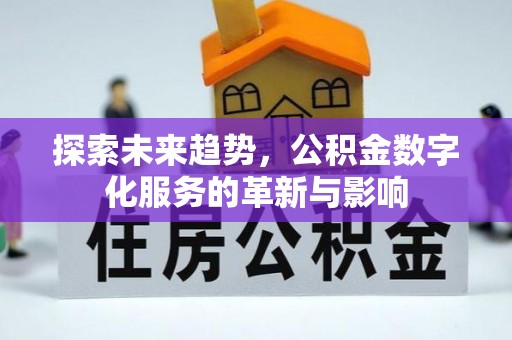 嵩明探索未来趋势，公积金数字化服务的革新与影响