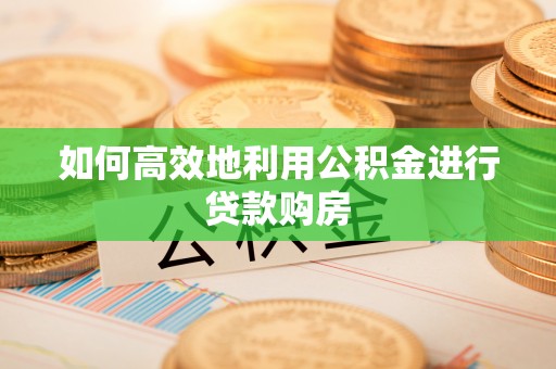 嵩明如何高效地利用公积金进行贷款购房
