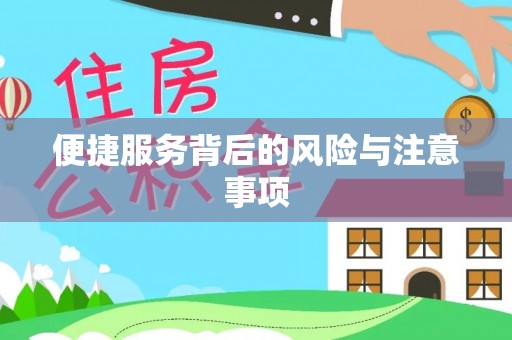 嵩明便捷服务背后的风险与注意事项